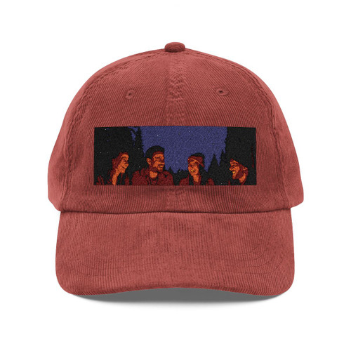 Whimsical Campfire Nights - Vintage Corduroy Cap (Embroidery) Whimsical Campfire Nights - Vintage Corduroy Cap (Embroidery)