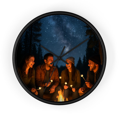 Whimsical Campfire Nights - Wall Clock