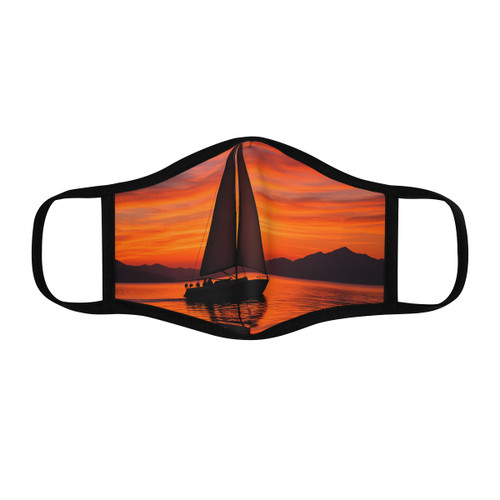 Sailing into Sunset - Fitted Polyester Face Mask Sailing into Sunset - Fitted Polyester Face Mask