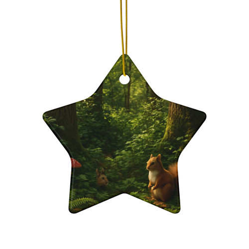 Ecosystem Harmony - Ceramic Ornament, 4 Shapes