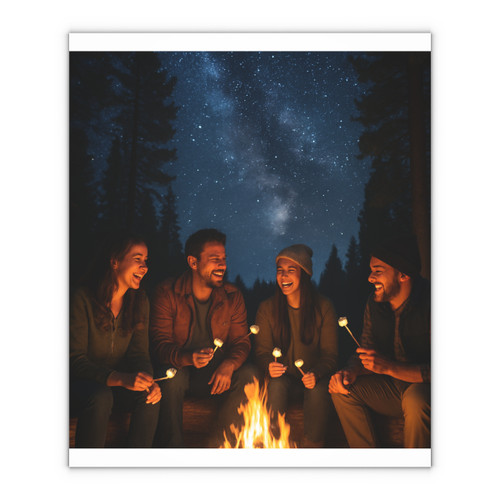Whimsical Campfire Nights - Gift Wrapping Paper Sheets, 1pc