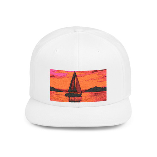 Sailing into Sunset - Flat Bill Snapback Sailing into Sunset - Flat Bill Snapback
