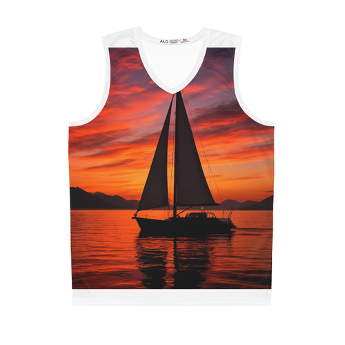 Sailing into Sunset - Basketball Jersey (AOP) Sailing into Sunset - Basketball Jersey (AOP)