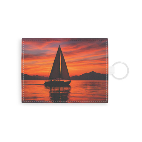 Sailing into Sunset - Saffiano Leather Card Holder