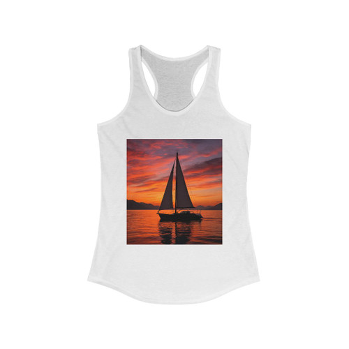 Sailing into Sunset - Women's Ideal Racerback Tank