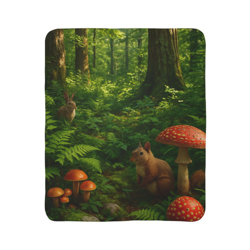 Ecosystem Harmony - Fleece Sherpa Blanket