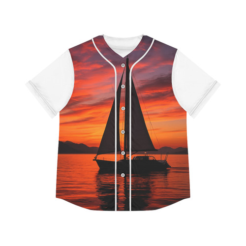 Sailing into Sunset - Women's Baseball Jersey (AOP) Sailing into Sunset - Women's Baseball Jersey (AOP)