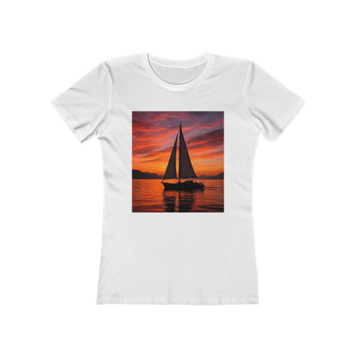 Sailing into Sunset - The Boyfriend Tee for Women Sailing into Sunset - The Boyfriend Tee for Women