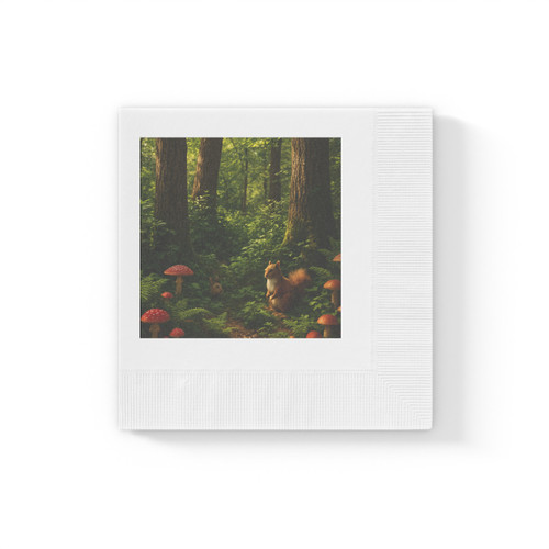 Ecosystem Harmony - White Coined Napkins