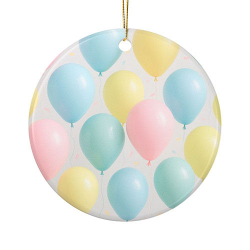 Whimsical Balloon Bash - Ceramic Ornaments, 2-Side Print