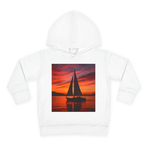 Sailing into Sunset - Toddler Pullover Fleece Hoodie Sailing into Sunset - Toddler Pullover Fleece Hoodie