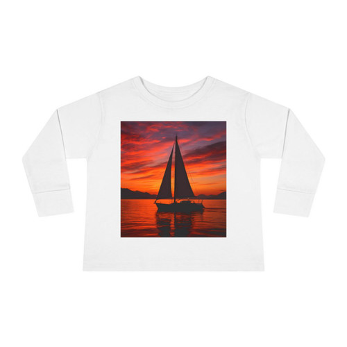 Sailing into Sunset - Toddler Long Sleeve Tee Sailing into Sunset - Toddler Long Sleeve Tee