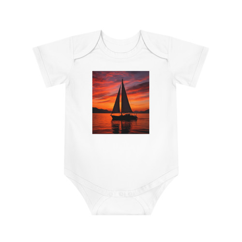 Sailing into Sunset - Baby Short Sleeve Bodysuit