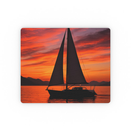 Sailing into Sunset - Rectangular Mouse Pad