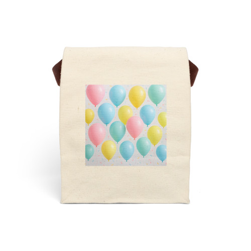 Whimsical Balloon Bash - Canvas Lunch Bag With Strap