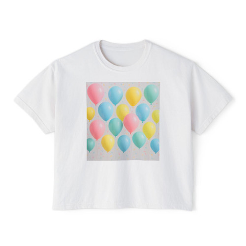 Whimsical Balloon Bash - Women's Boxy Tee