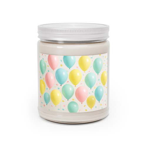 Whimsical Balloon Bash - Scented Soy Candles with White Lid, 9oz
