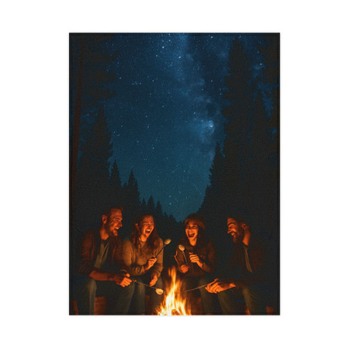 Whimsical Campfire Nights - Toddler Blanket Whimsical Campfire Nights - Toddler Blanket