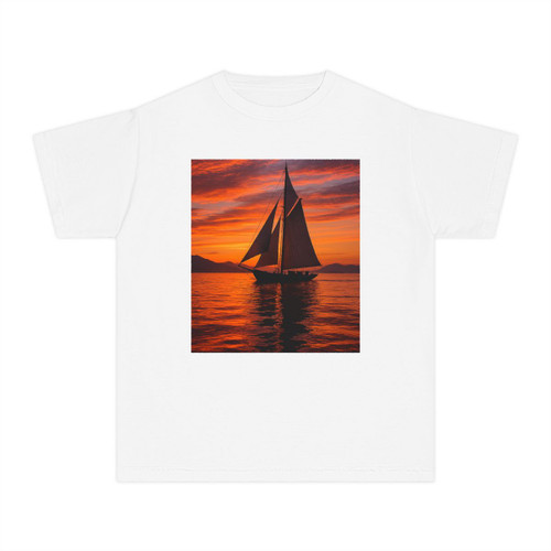 Sailing into Sunset - Youth Midweight Tee Sailing into Sunset - Youth Midweight Tee