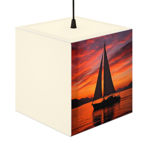 Sailing into Sunset - Light Cube Lamp