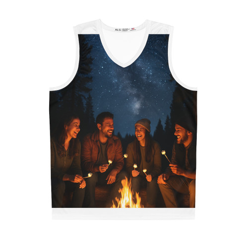Whimsical Campfire Nights - Basketball Jersey (AOP) Whimsical Campfire Nights - Basketball Jersey (AOP)