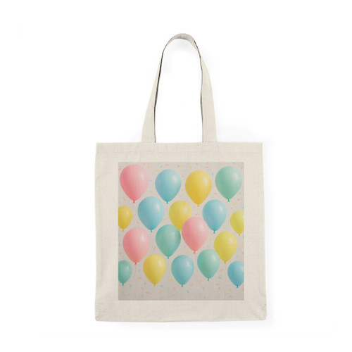 Whimsical Balloon Bash - Natural Tote Bag Whimsical Balloon Bash - Natural Tote Bag