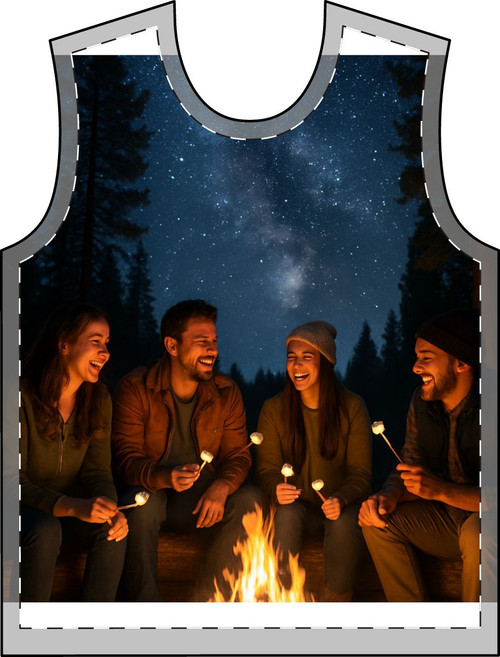 Whimsical Campfire Nights - Women's T-Shirt (AOP) Whimsical Campfire Nights - Women's T-Shirt (AOP)