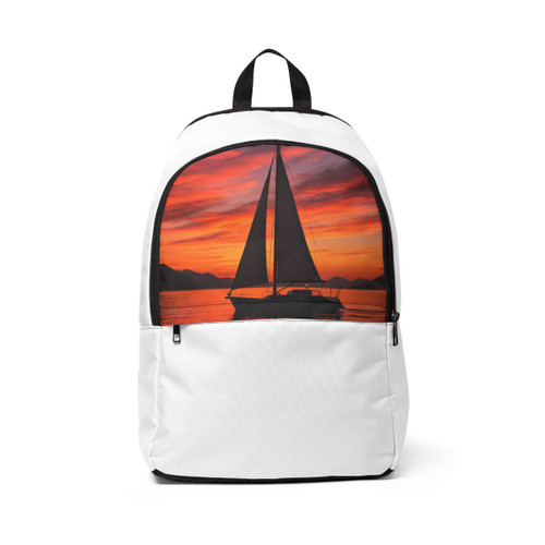 Sailing into Sunset - Unisex Fabric Backpack Sailing into Sunset - Unisex Fabric Backpack