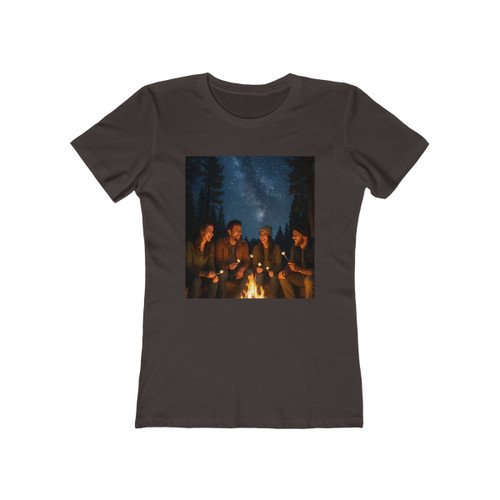 Whimsical Campfire Nights - The Boyfriend Tee for Women Whimsical Campfire Nights - The Boyfriend Tee for Women