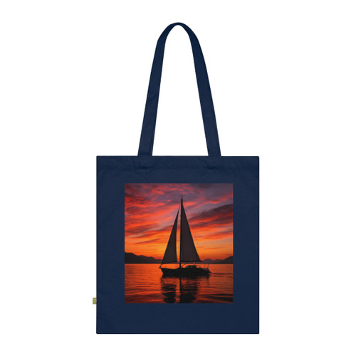 Sailing into Sunset - Organic Cotton Tote Bag Sailing into Sunset - Organic Cotton Tote Bag