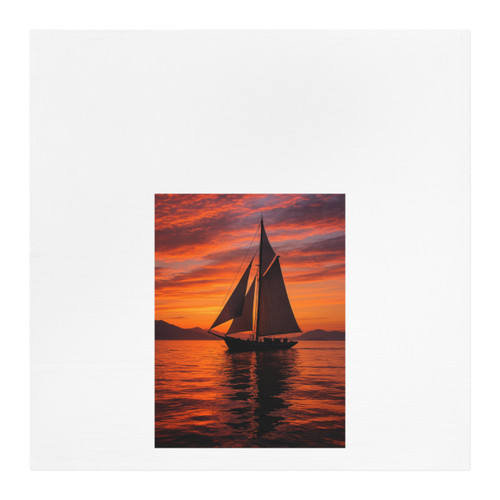 Sailing into Sunset - Tea Towel