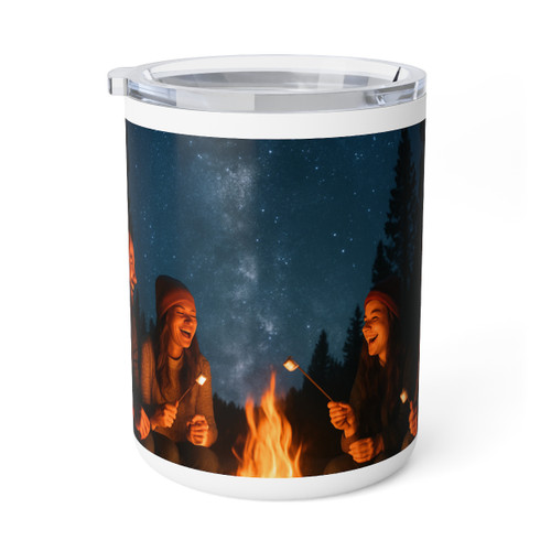 Whimsical Campfire Nights - Insulated Coffee Mug, 10oz 