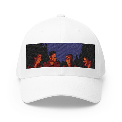 Whimsical Campfire Nights - Closed-Back Structured Cap (Embroidery)