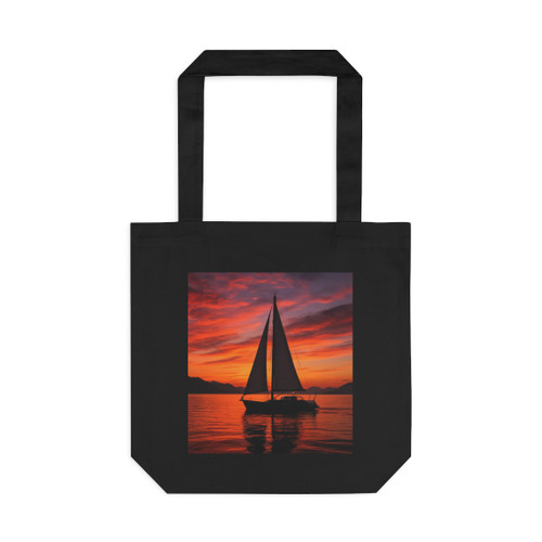 Sailing into Sunset - Cotton Tote Bag Sailing into Sunset - Cotton Tote Bag