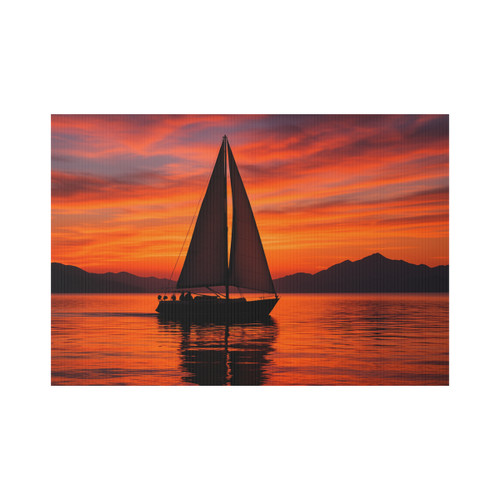 Sailing into Sunset - Lawn Sign