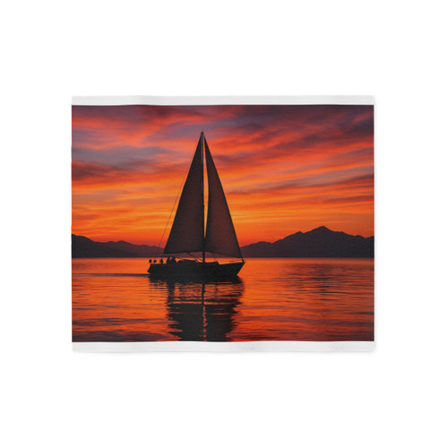 Sailing into Sunset - Sweatshirt Blanket