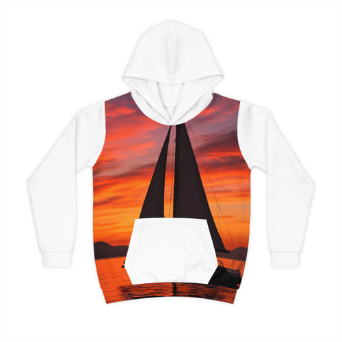 Sailing into Sunset - Children's Hoodie (AOP) Sailing into Sunset - Children's Hoodie (AOP)