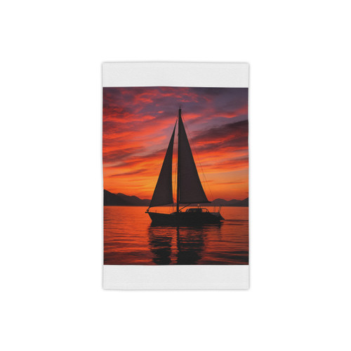 Sailing into Sunset - Beach Towels