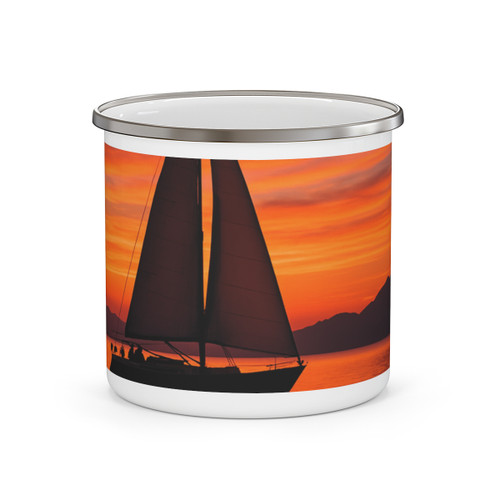 Sailing into Sunset - Enamel Camping Mug