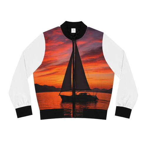 Sailing into Sunset - Women's Bomber Jacket (AOP) Sailing into Sunset - Women's Bomber Jacket (AOP)