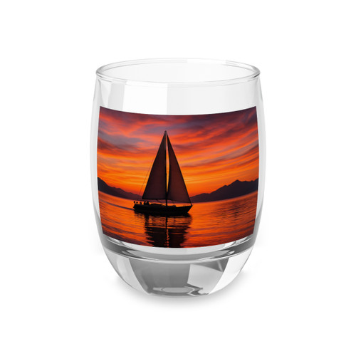 Sailing into Sunset - Whiskey Glass