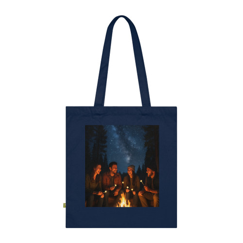 Whimsical Campfire Nights - Organic Cotton Tote Bag Whimsical Campfire Nights - Organic Cotton Tote Bag