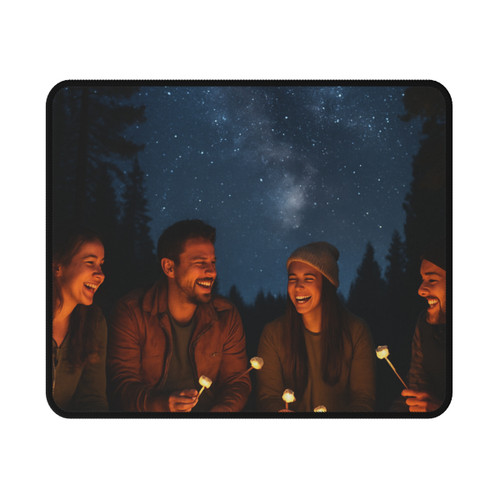 Whimsical Campfire Nights - Non-Slip Gaming Mouse Pad