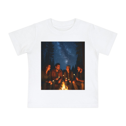 Whimsical Campfire Nights - Baby Short Sleeve T-Shirt Whimsical Campfire Nights - Baby Short Sleeve T-Shirt