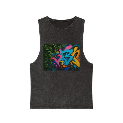 Urban Jungle Vibes - Unisex Stonewash Tank Top Urban Jungle Vibes - Unisex Stonewash Tank Top