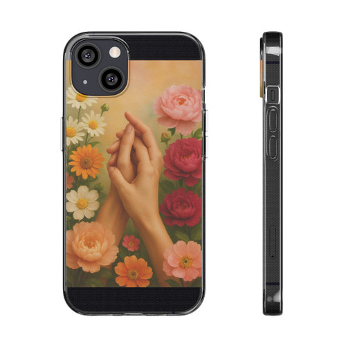 Heartfelt Connections - Clear Silicone Phone Cases