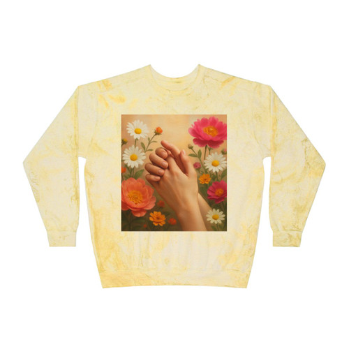 Heartfelt Connections - Unisex Color Blast Crewneck Sweatshirt Heartfelt Connections - Unisex Color Blast Crewneck Sweatshirt