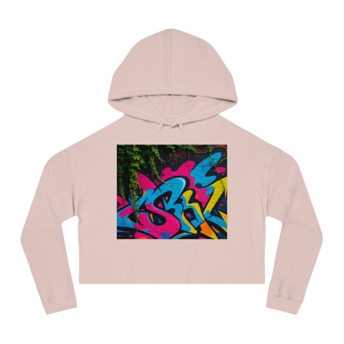 Urban Jungle Vibes - Women’s Cropped Hooded Sweatshirt