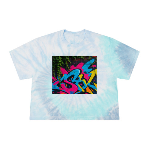 Urban Jungle Vibes - Women's Tie-Dye Crop Tee