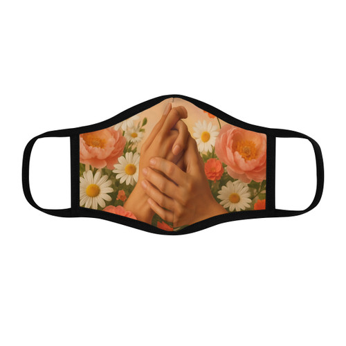 Heartfelt Connections - Fitted Polyester Face Mask Heartfelt Connections - Fitted Polyester Face Mask